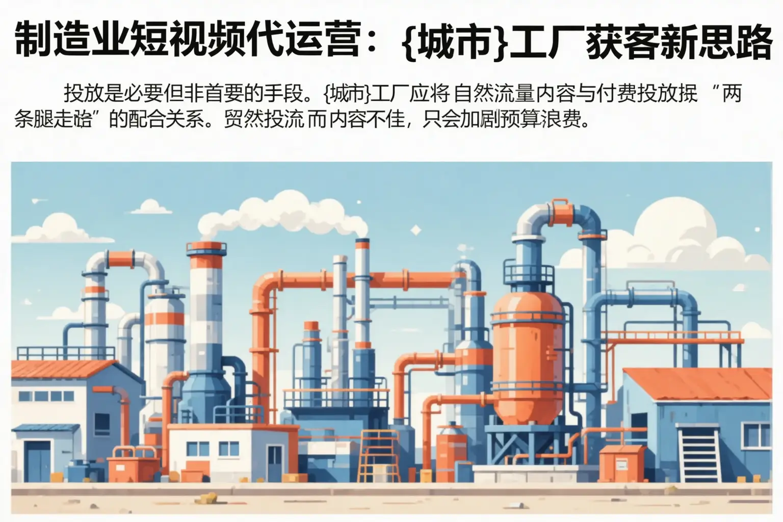 制造业短视频代运营:平度工厂获客新思路